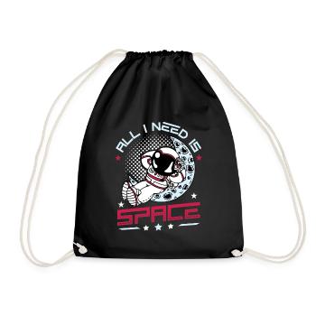 J’ai juste besoin d’espace, astronaute. - Sac de sport léger - noir - Devant