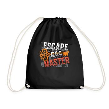 Escape Room, Master Escape Room, Geburtstag. - Turnbeutel - Schwarz - Vorne