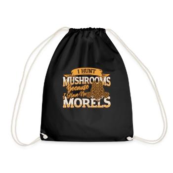 Je chasse les champignons parce que je n’ai pas de morilles - Sac de sport léger - noir - Devant
