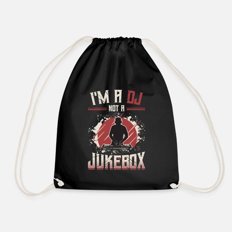 Ich Bin Ein Dj, Kein Jukebox-discjockey - Turnbeutel - Schwarz