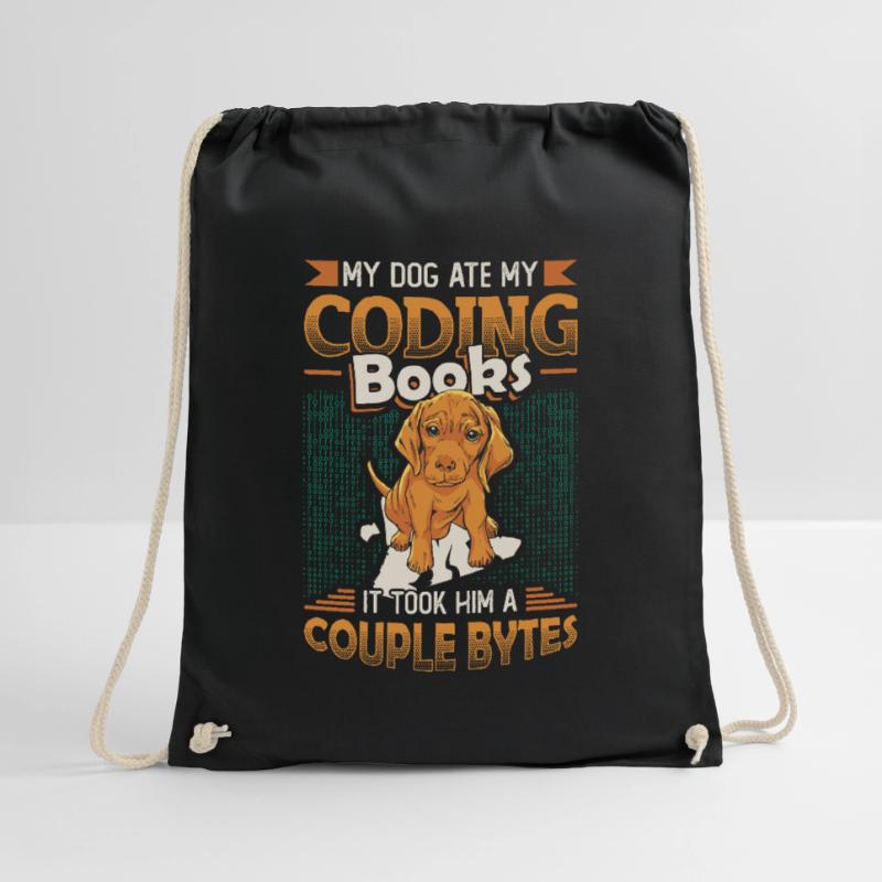 Hund Bytes Code Computer Witz Programmierung Turnbeutel