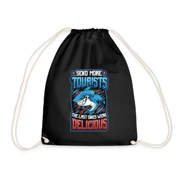 Envoyer plus de touristes - Sac de sport léger - noir - Devant