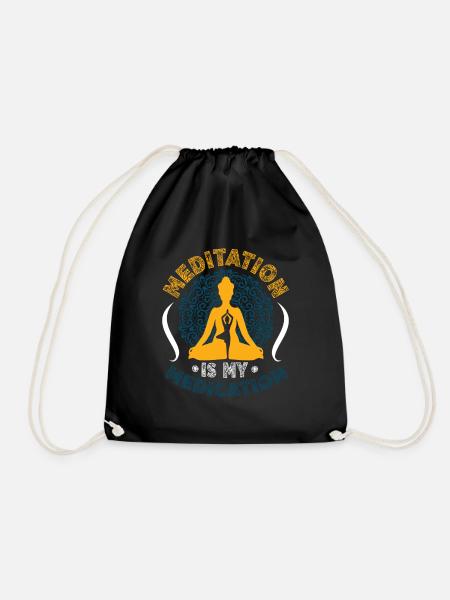 La méditation est mon médicament Kundalini Yoga - Sac de sport léger - noir