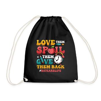 Aimez-les gâtés, elle leur rend Kita-leben - Sac de sport léger - noir - Devant