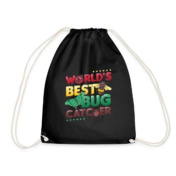The best insect catcher in the world - Drawstring Bag - black - Front