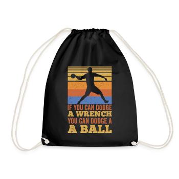 Sports d’équipe de ballon chasseur - Sac de sport léger - noir - Devant
