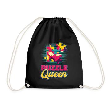 Puzzle Queen, jeu de réflexion - Sac de sport léger - noir - Devant
