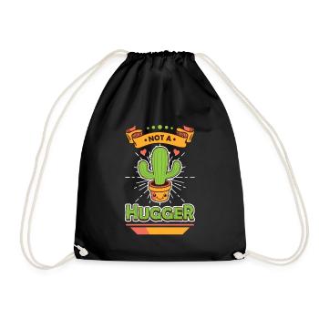 Pas de cactus câlins - Sac de sport léger - noir - Devant