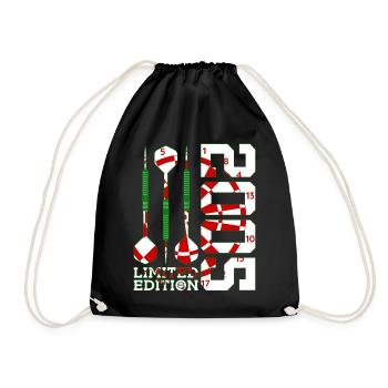 21. GEBURTSTAG DARTS LIMITED EDITION 2005 - Turnbeutel - Schwarz - Vorne