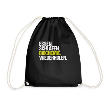 Biochemiker Biochemie Biochemistry Biochemist - Turnbeutel - Schwarz - Vorne