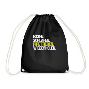 Biochemiker Biochemie Biochemistry Biochemist - Turnbeutel - Schwarz - Vorne