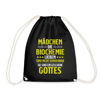 Biochemiker Biochemie Biochemistry Biochemist - Turnbeutel - Schwarz - Vorne
