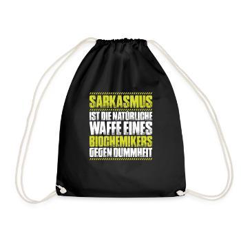 Biochemiker Biochemie Biochemistry Biochemist - Turnbeutel - Schwarz - Vorne
