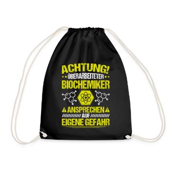Biochemiker Biochemie Biochemistry Biochemist - Turnbeutel - Schwarz - Vorne