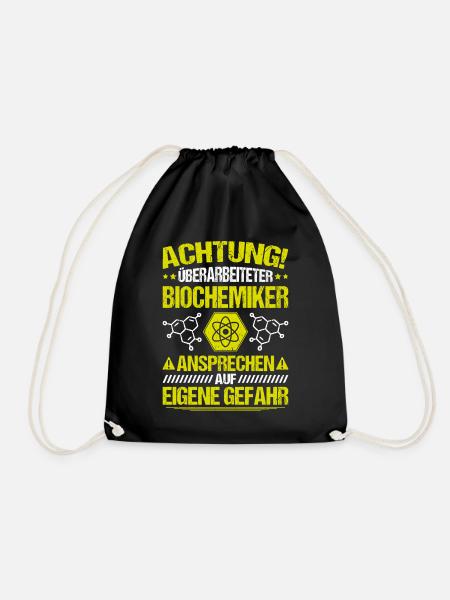Biochemiker Biochemie Biochemistry Biochemist - Turnbeutel - Schwarz