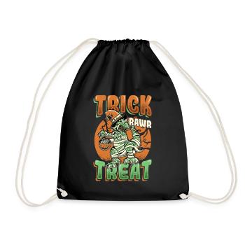 Trick Rawr Treat Halloween Trex - Sac de sport léger - noir - Devant
