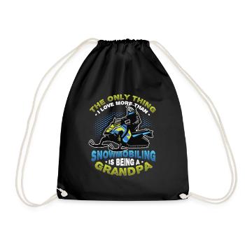 Motoneige Grand-père Motoneige - Sac de sport léger - noir - Devant
