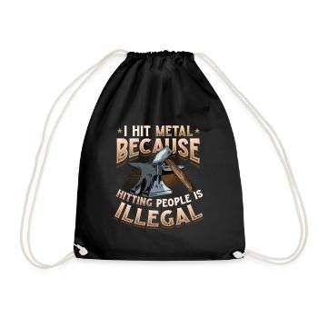 Hit Metal Blacksmith - Sac de sport léger - noir - Devant