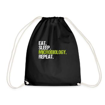 Microbiology Microbiologist Biology Biologist - Drawstring Bag - black - Front