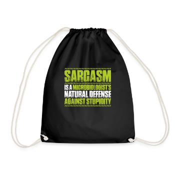 Microbiology Microbiologist Biology Biologist - Drawstring Bag - black - Front