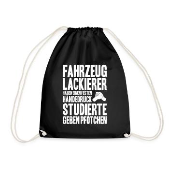 Vehicle Painter Painter Automotive Painter - Drawstring Bag - black - Front