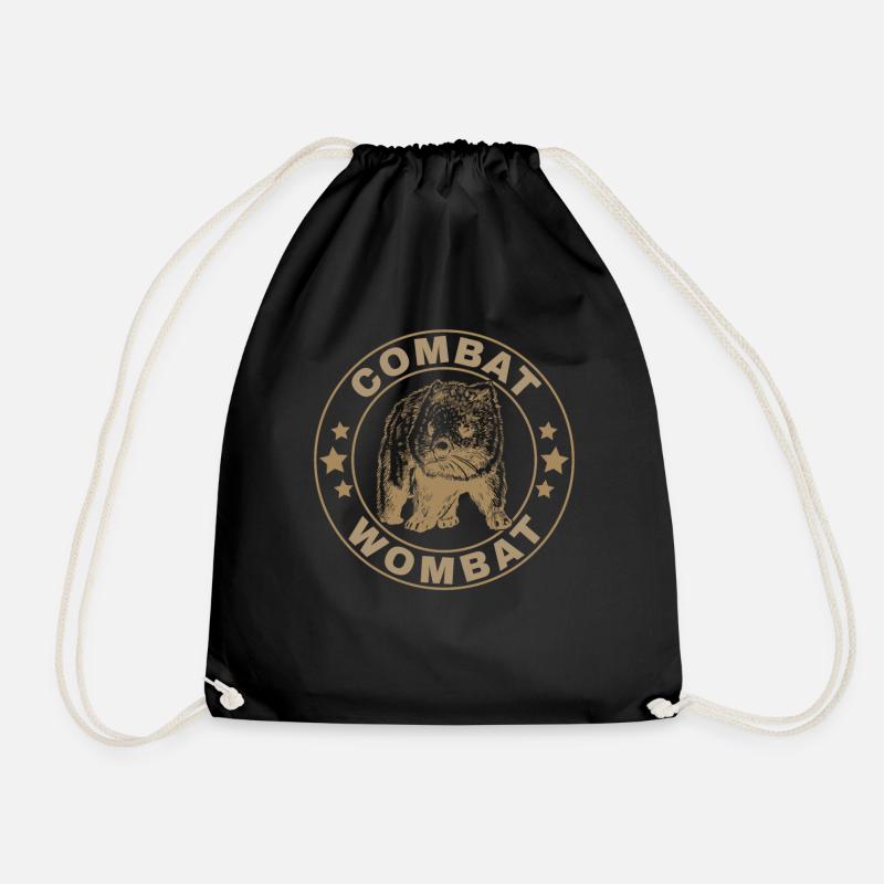 Drôle de dicton wombat australien - Sac de sport léger - noir