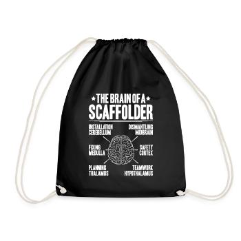 Échafaudage Échafaudage Échafaudage - Sac de sport léger - noir - Devant