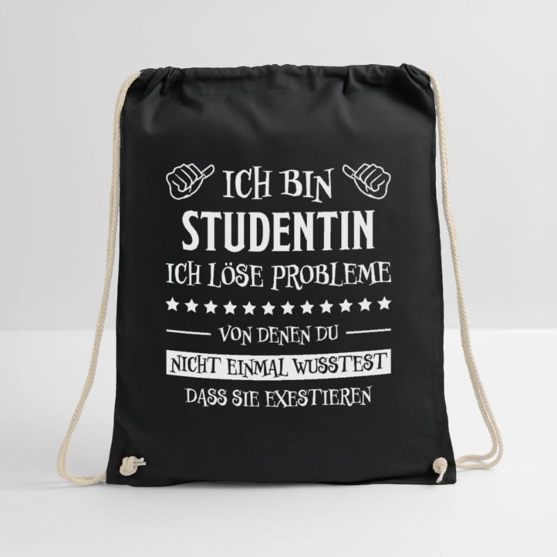 Studentin Spruch Universität Studentin Geschenk Turnbeutel