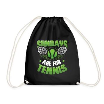 Les dimanches sont pour les joueurs de tennis - Sac de sport léger - noir - Devant