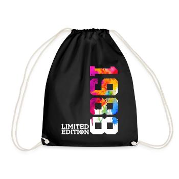 38TH BIRTHDAY LIMITED EDITION 1988 - Drawstring Bag - black - Front