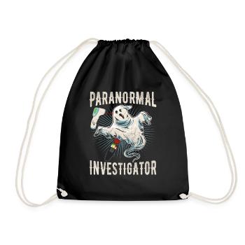 Geisterjagd Paranormal Investigator - Turnbeutel - Schwarz - Vorne