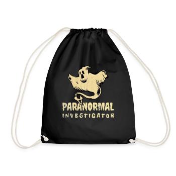 Geisterjagd Paranormal Investigator - Turnbeutel - Schwarz - Vorne