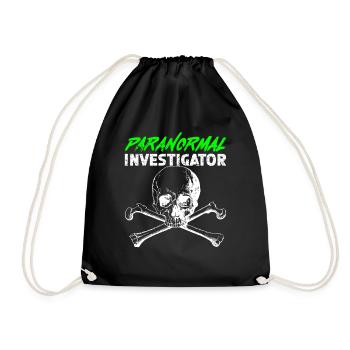 Geisterjagd Paranormal Investigator - Turnbeutel - Schwarz - Vorne