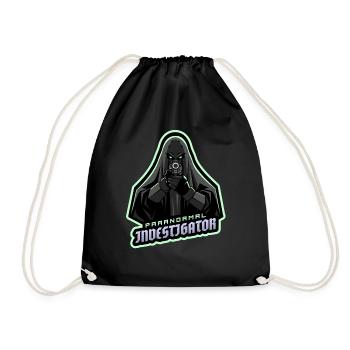 Geisterjagd Paranormal Investigator - Turnbeutel - Schwarz - Vorne