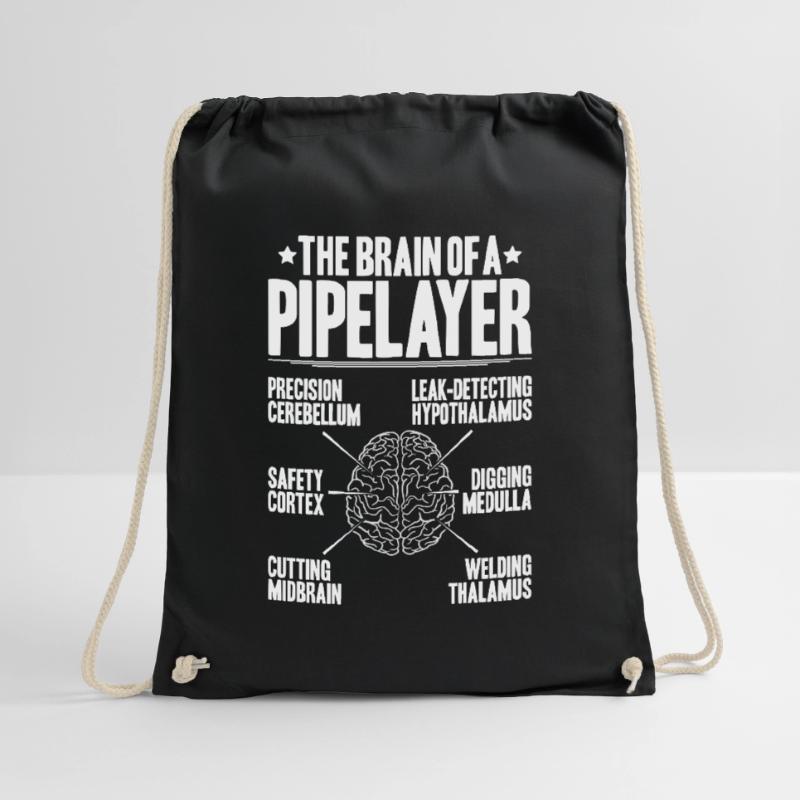 Pipeline Constructor Pipeline Construction Pipelayer Drawstring Bag