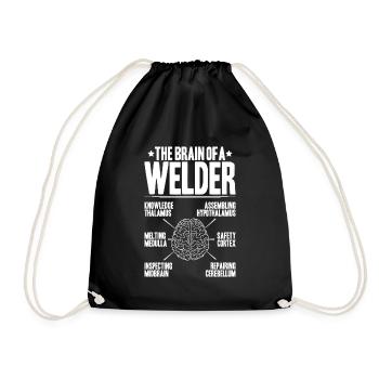 Schweißer Schweißen Schweißerei Welder Welding - Drawstring Bag - black - Front