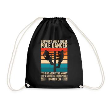 Réseau électrique électrique haute tension - Sac de sport léger - noir - Devant