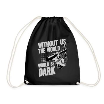 Funny High Voltage Electrician Saying Electrics - Drawstring Bag - black - Front