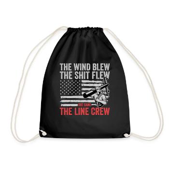 Funny High Voltage Electrician Saying Electrics - Drawstring Bag - black - Front
