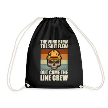 Funny High Voltage Electrician Saying Electrics - Drawstring Bag - black - Front
