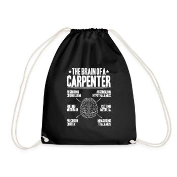 Zimmerer Zimmermann Zimmerei Charpentier Menuiserie - Sac de sport léger - noir - Devant