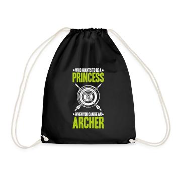 Bogenschütze Bogenschießen Bogen Archer Tir à l’arc - Sac de sport léger - noir - Devant