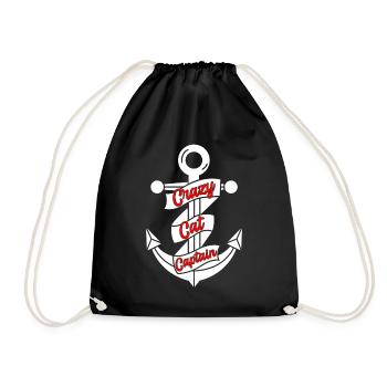 Catamaran Captain Sailing Sailboat - Drawstring Bag - black - Front