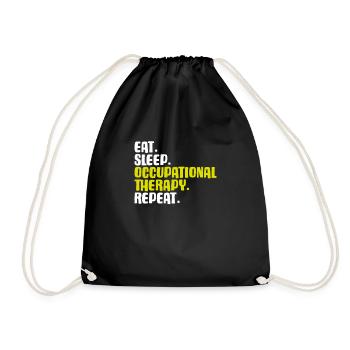Ergotherapeut Ergotherapie Occupational Therapist - Turnbeutel - Schwarz - Vorne