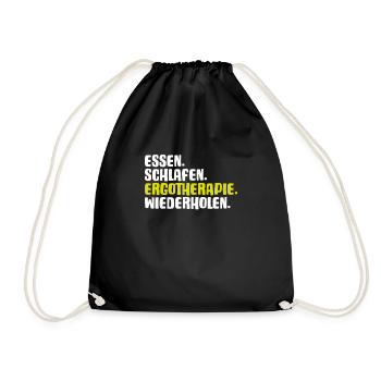 Ergotherapeut Ergotherapie Occupational Therapist - Turnbeutel - Schwarz - Vorne