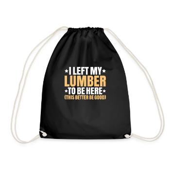 Zimmerer Zimmermann Zimmerei Carpenter Carpentry - Drawstring Bag - black - Front