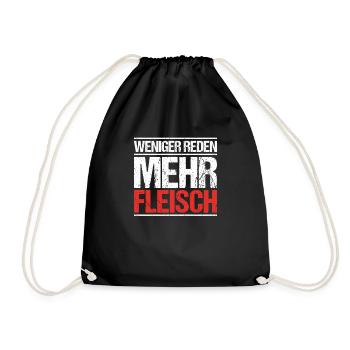 Carnivore Diät Carnivore Ernährung Carnivore Diet - Turnbeutel - Schwarz - Vorne