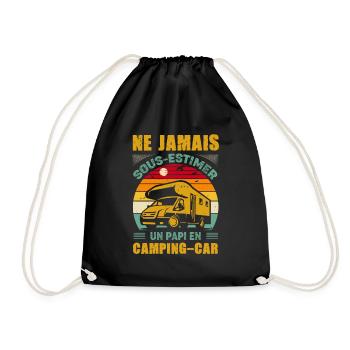 Ne jamais sous-estimer un papi en camping-car - Sac de sport léger - noir - Devant