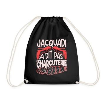 Jacquadi a dit pas de charcuterie oss 117 réplique - Sac de sport léger - noir - Devant