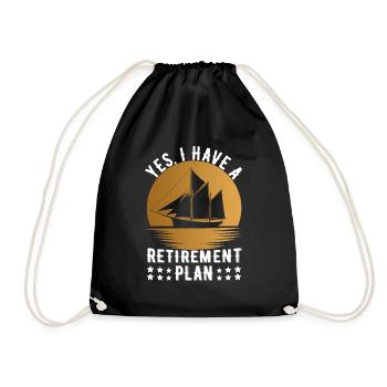 Régime de retraite des marins retraités - Sac de sport léger - noir - Devant